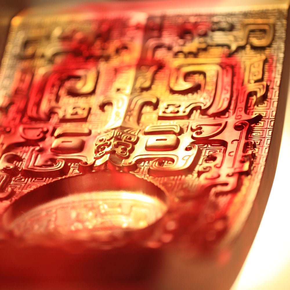 Crystal Vessel, Chinese Ding, Bluntness with Respect-Ding of Mutual Respect - LIULI Crystal Art