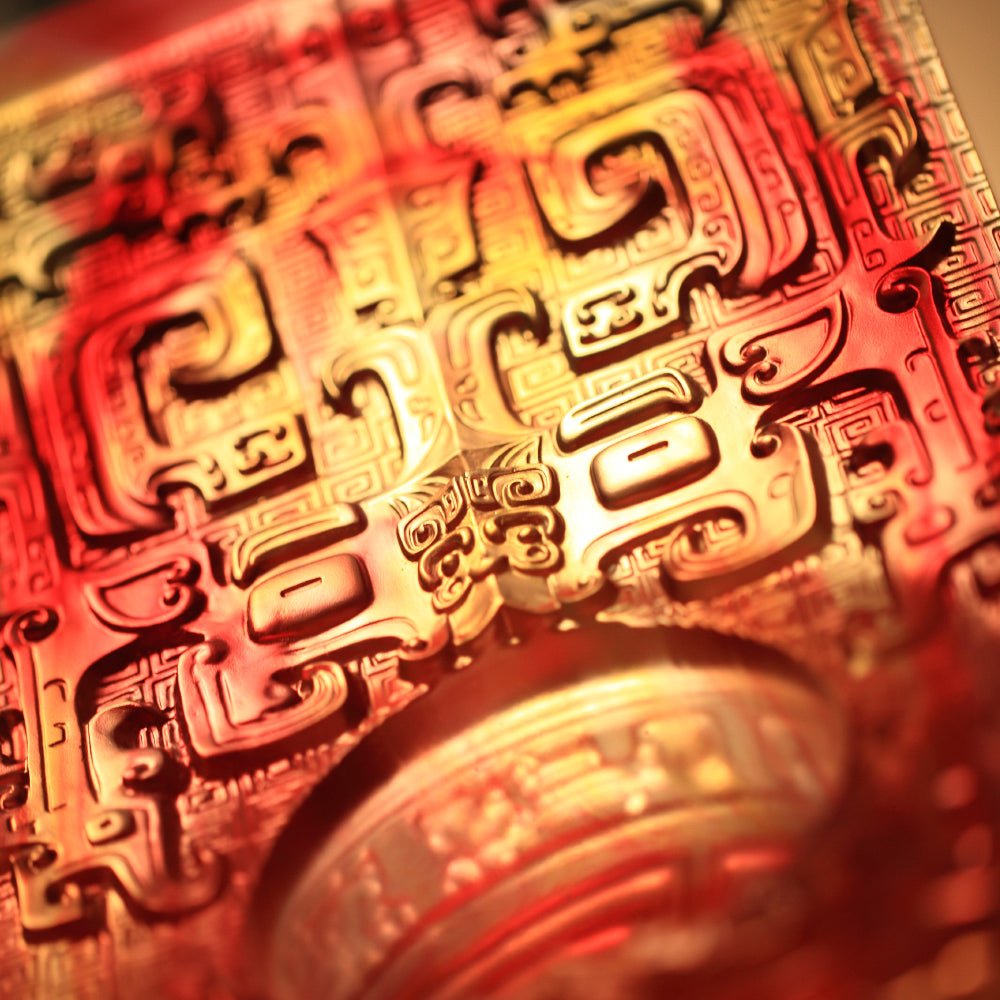 Crystal Vessel, Chinese Ding, Bluntness with Respect-Ding of Mutual Respect - LIULI Crystal Art