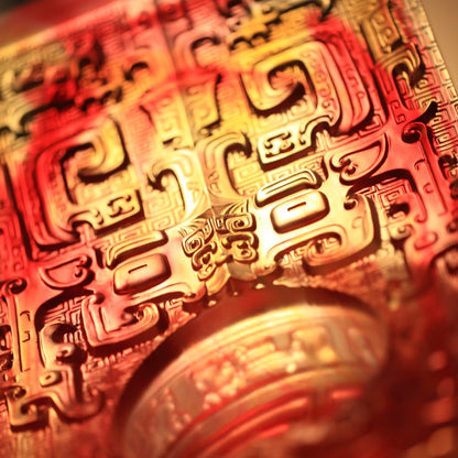 Crystal Vessel, Chinese Ding, Bluntness with Respect-Ding of Mutual Respect - LIULI Crystal Art