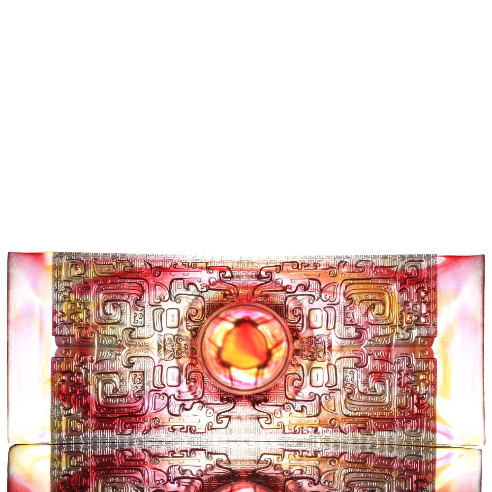 Crystal Vessel, Chinese Ding, Bluntness with Respect-Ding of Mutual Respect - LIULI Crystal Art