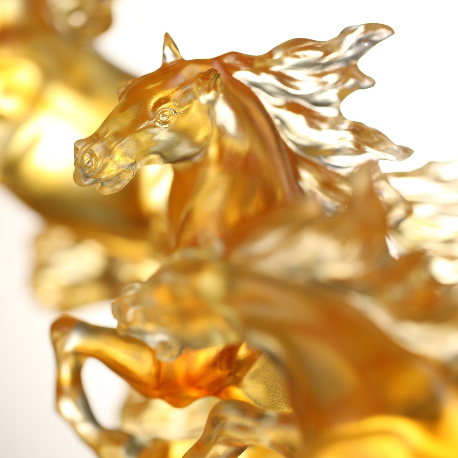 LIULI Crystal Art, Horse, Rising through Heaven and Earth - LIULI Crystal Art