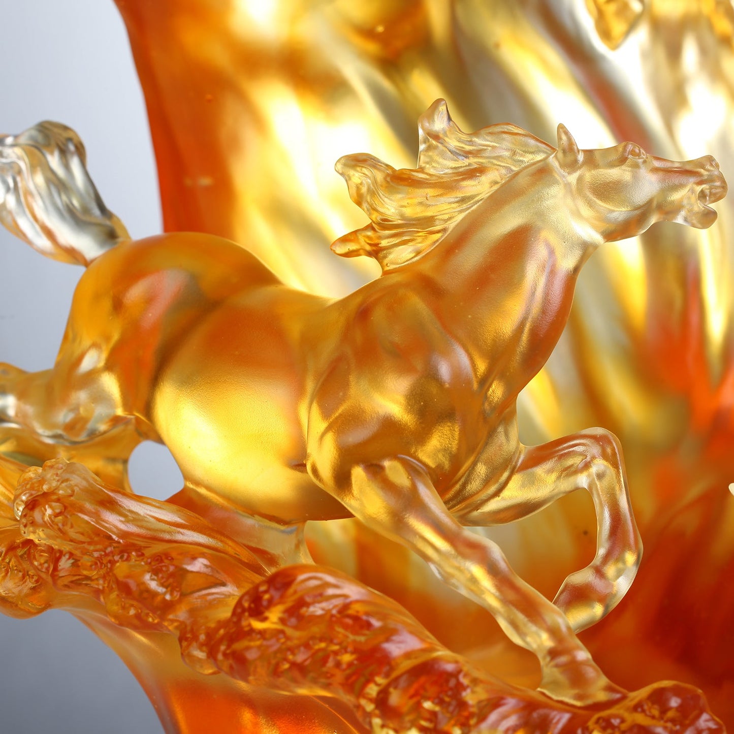 LIULI Crystal Art, Horse, Rising through Heaven and Earth - LIULI Crystal Art