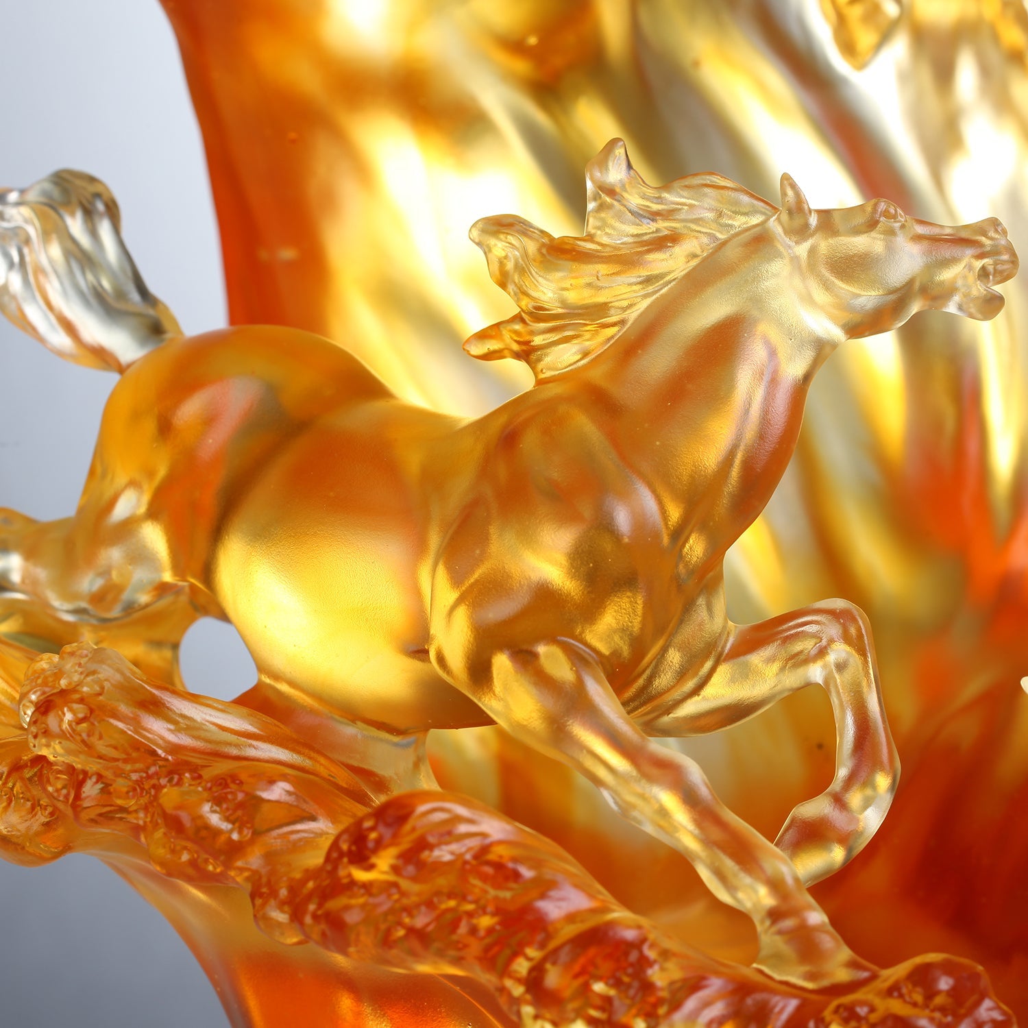 LIULI Crystal Art, Horse, Rising through Heaven and Earth - LIULI Crystal Art