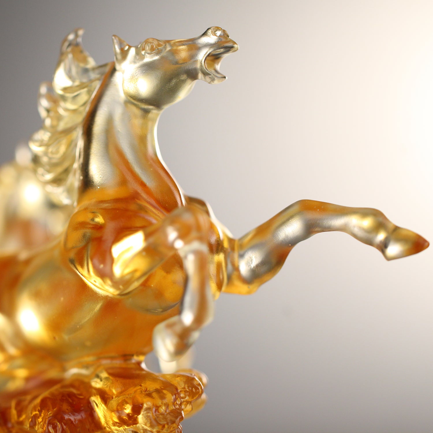 LIULI Crystal Art, Horse, Rising through Heaven and Earth - LIULI Crystal Art