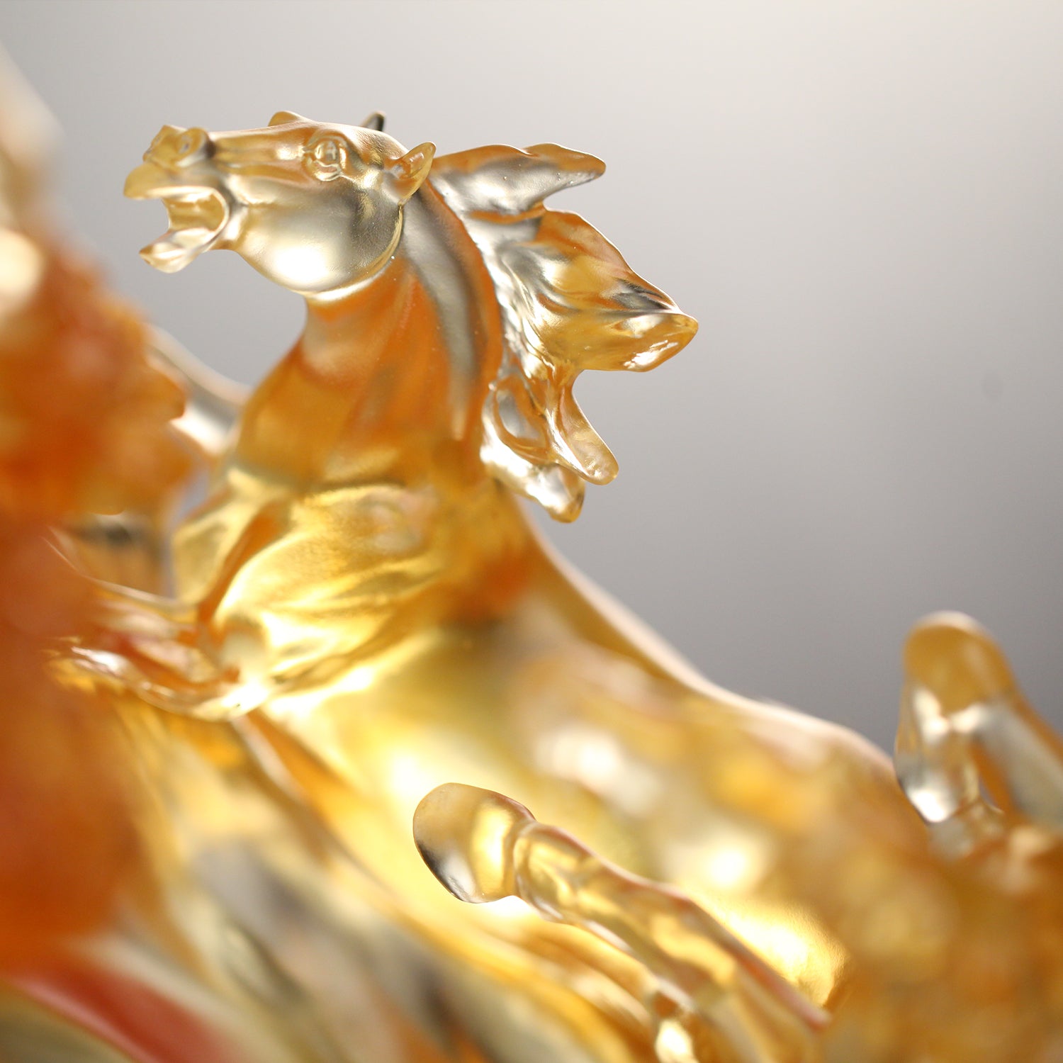 LIULI Crystal Art, Horse, Rising through Heaven and Earth - LIULI Crystal Art