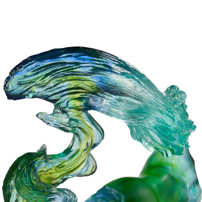 LIULI Crystal Art Horse Sculpture Accomplished - LIULI Crystal Art