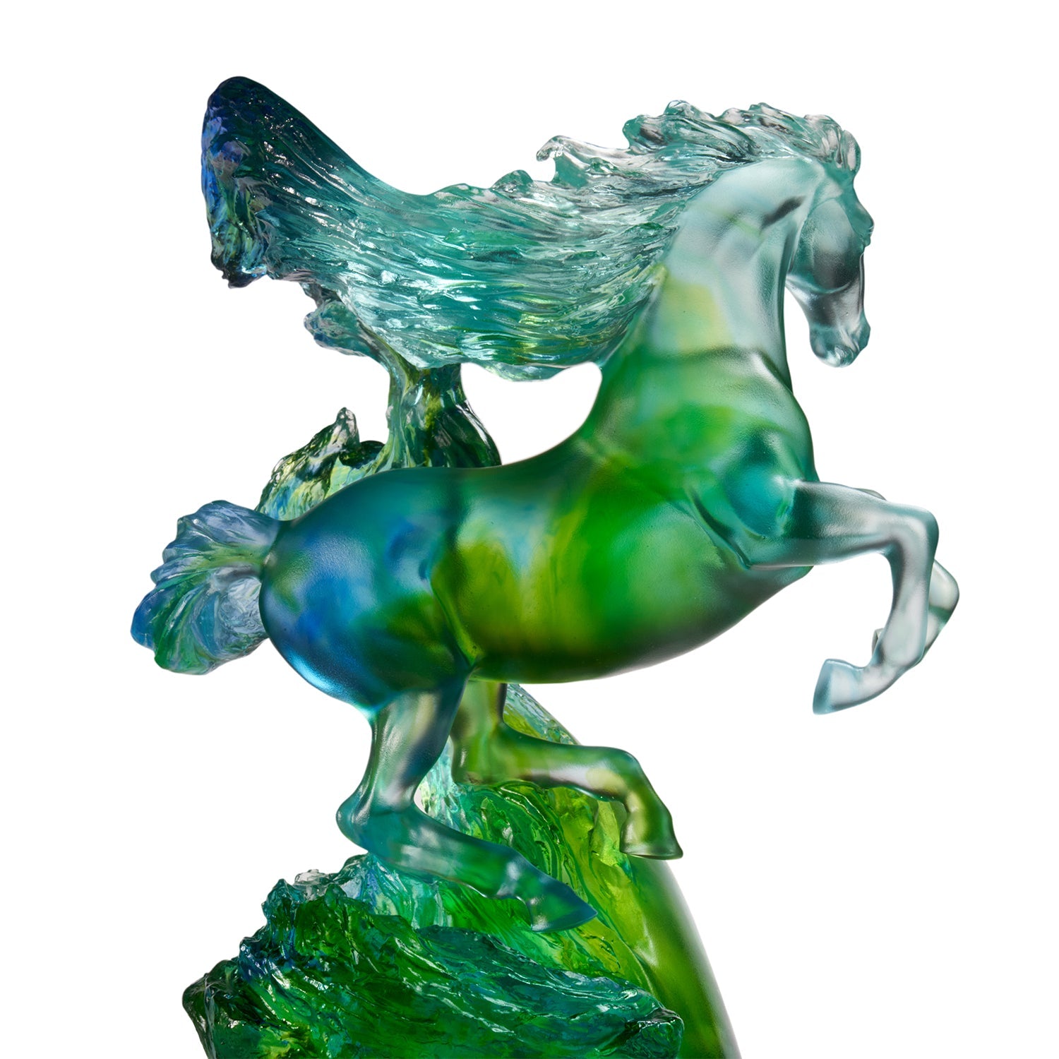LIULI Crystal Art Horse Sculpture Accomplished - LIULI Crystal Art