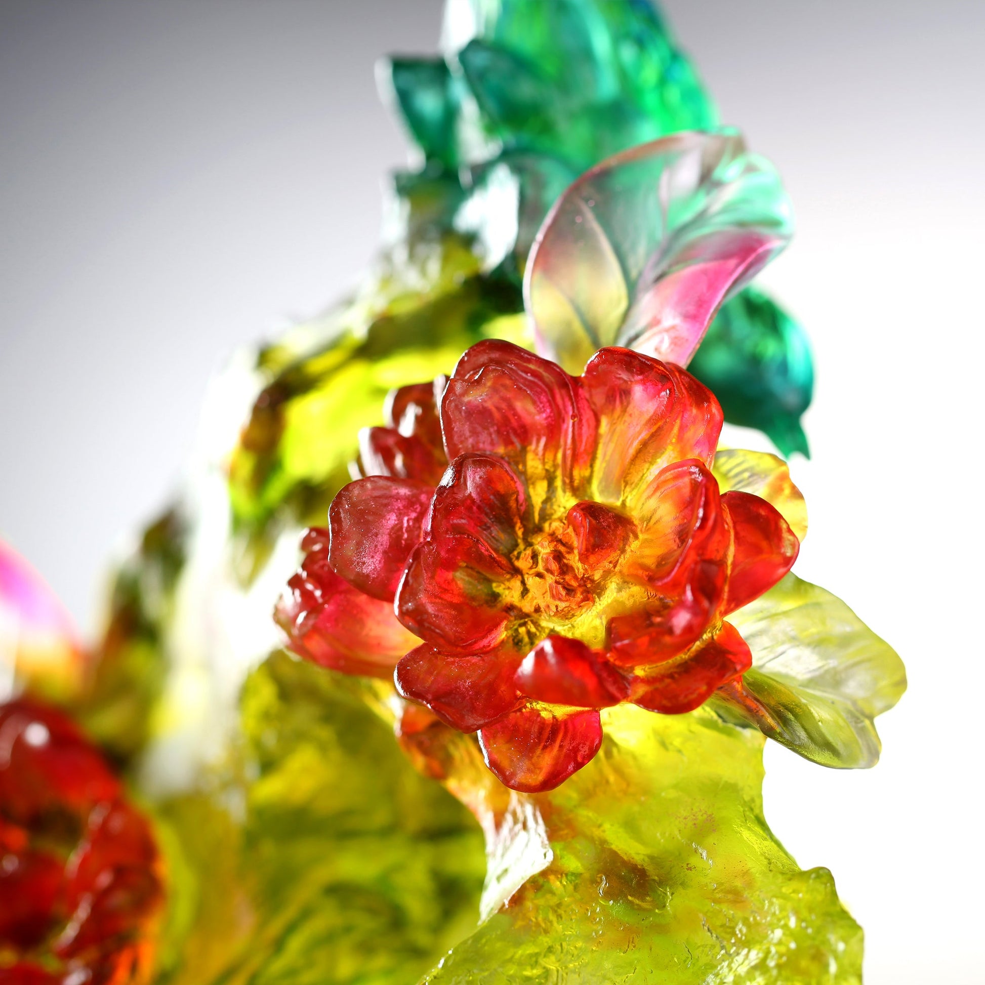 LIULI Crystal Fish and Bird, Beauty Lies Between Here and There - LIULI Crystal Art