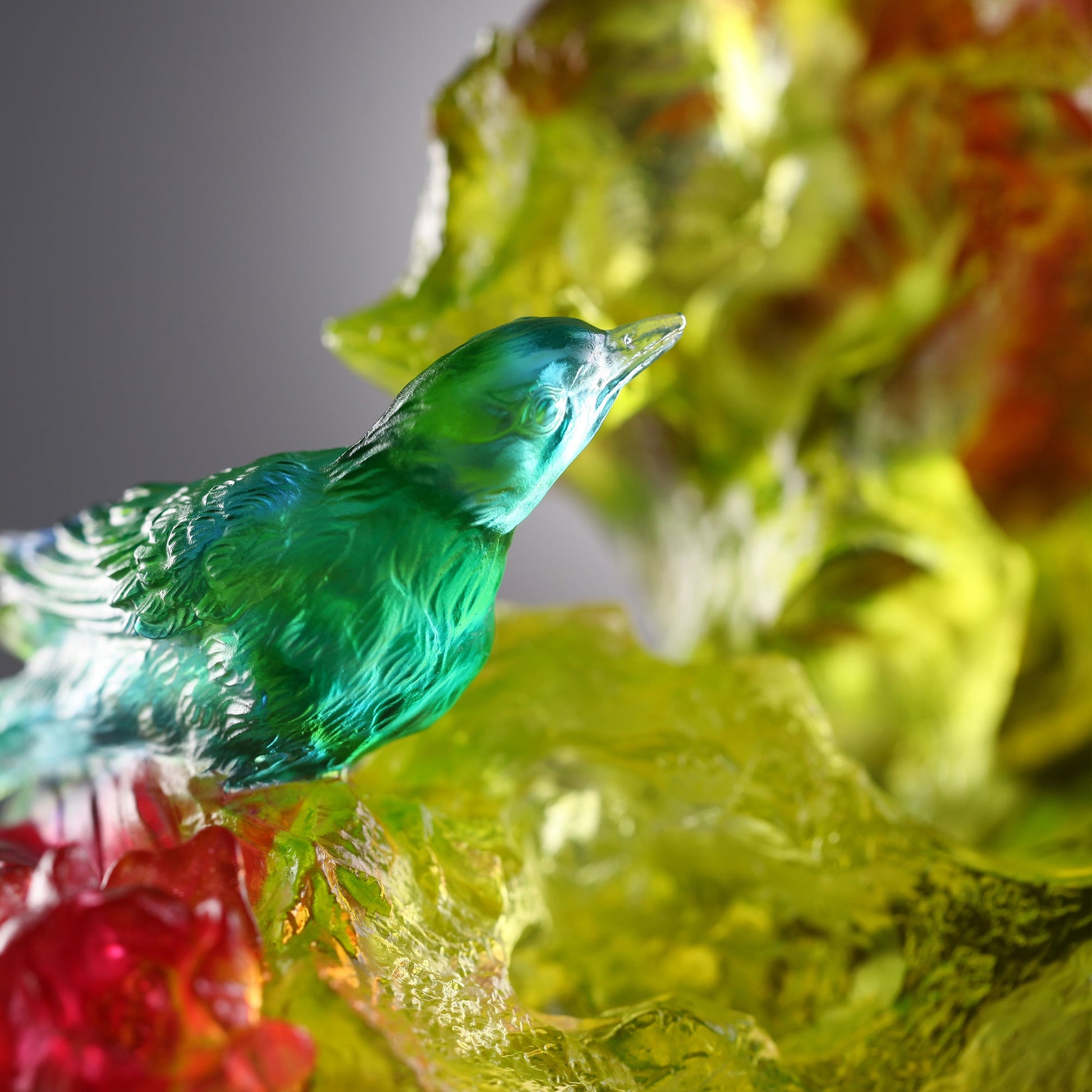 LIULI Crystal Fish and Bird, Beauty Lies Between Here and There - LIULI Crystal Art
