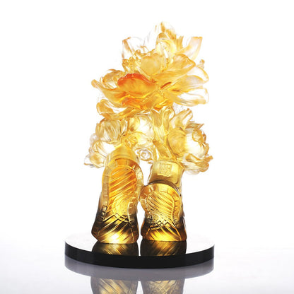 LIULI Crystal Flower Big Leaps Forward