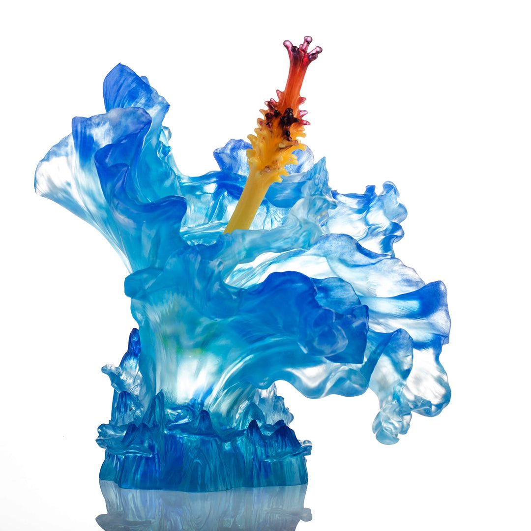 Liu Li Crystal LIULI Crystal Flower Cloudy Peaks Alight – LIULI Crystal Art
