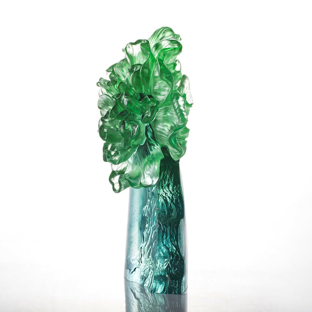 Liu Li Crystal LIULI Crystal Flower Cotton Rose Spring – LIULI Crystal Art