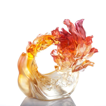 LIULI Crystal Flower Joyously, Swimmingly