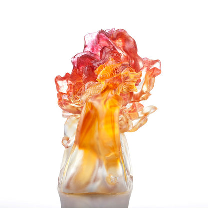 LIULI Crystal Flower Joyously, Swimmingly