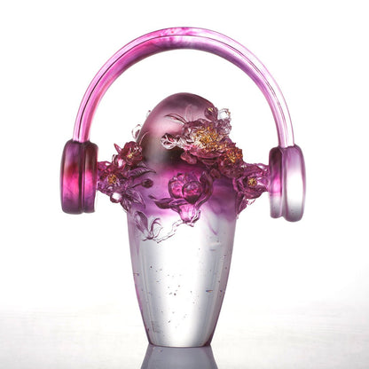 LIULI Crystal Flower Tune into Good