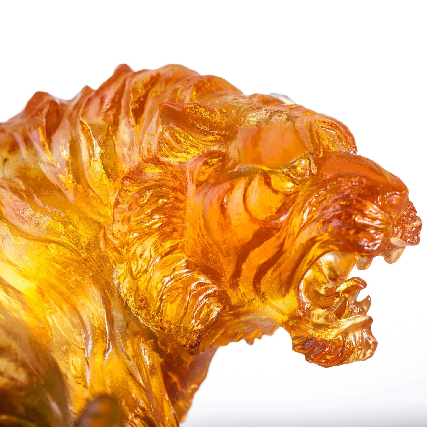 LIULI Crystal Tiger, Chinese Zodiac, Roaring into the Heavens