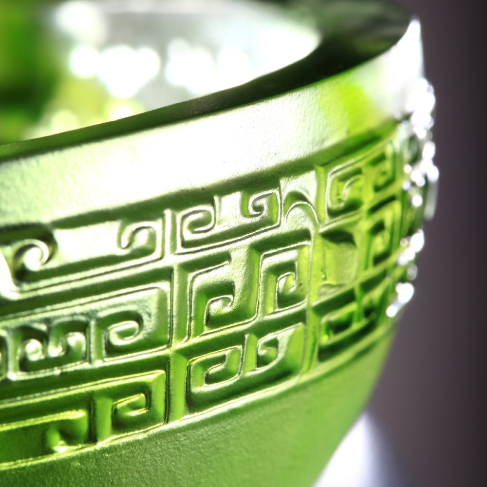 Crystal Vessel, Chinese Ding, Liberality with Dignity-Ding of Beautiful Era of Harmony - LIULI Crystal Art