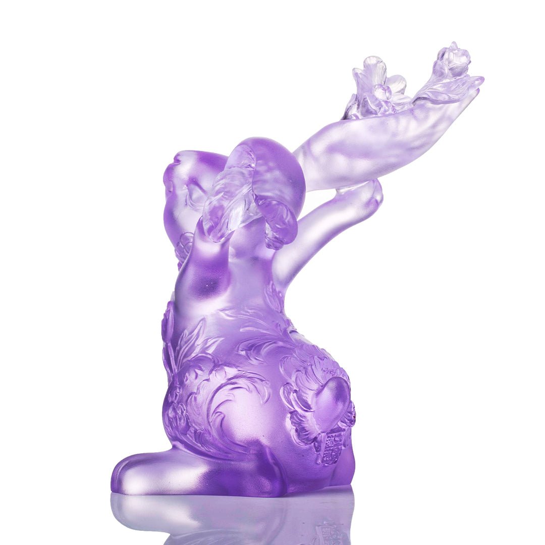 LIULI Crystal Year of the Rabbit Spring Breeze, Felicitous