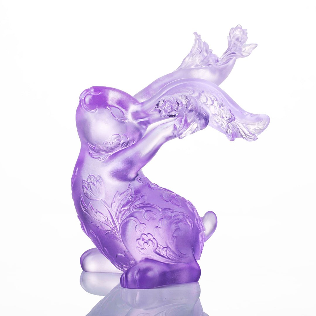 LIULI Crystal Year of the Rabbit Spring Breeze, Felicitous