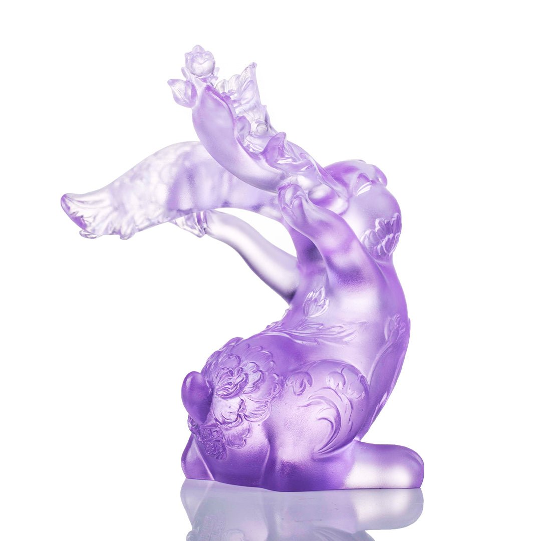 LIULI Crystal Year of the Rabbit Spring Breeze, Felicitous