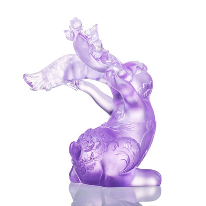 LIULI Crystal Year of the Rabbit Spring Breeze, Felicitous