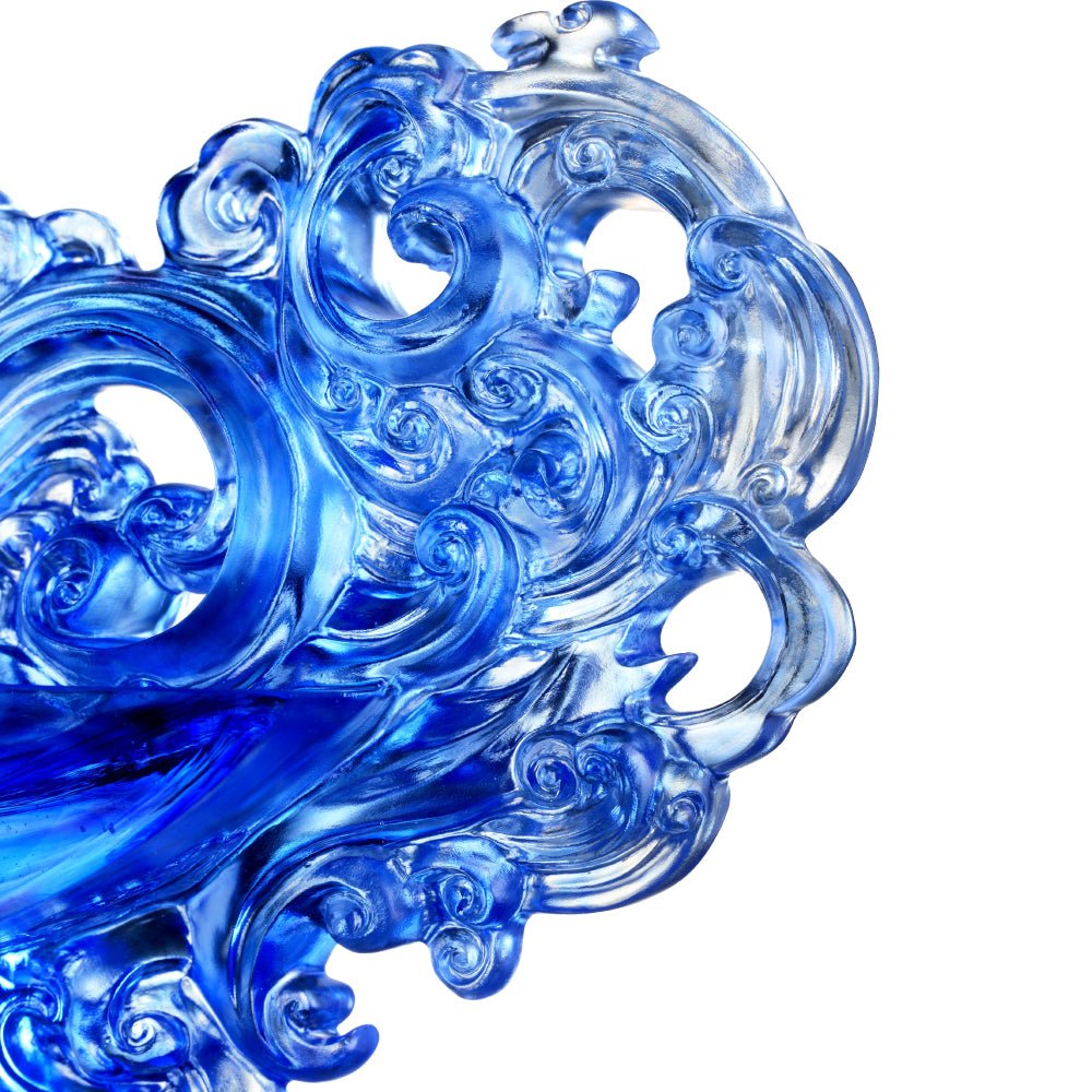 Mildness with Firmness -Ding of Dance to Inspire Brilliance (Crystal Chinese Vessel) - LIULI Crystal Art