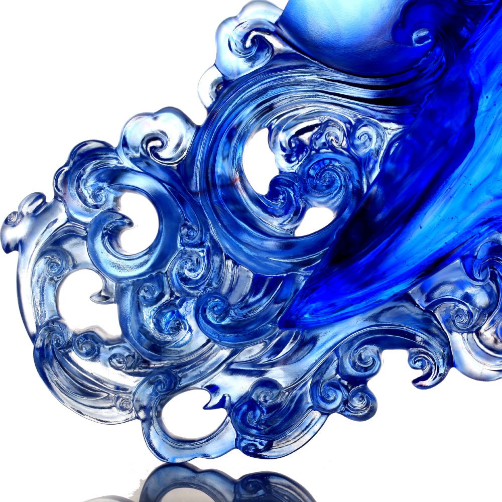 Mildness with Firmness -Ding of Dance to Inspire Brilliance (Crystal Chinese Vessel) - LIULI Crystal Art