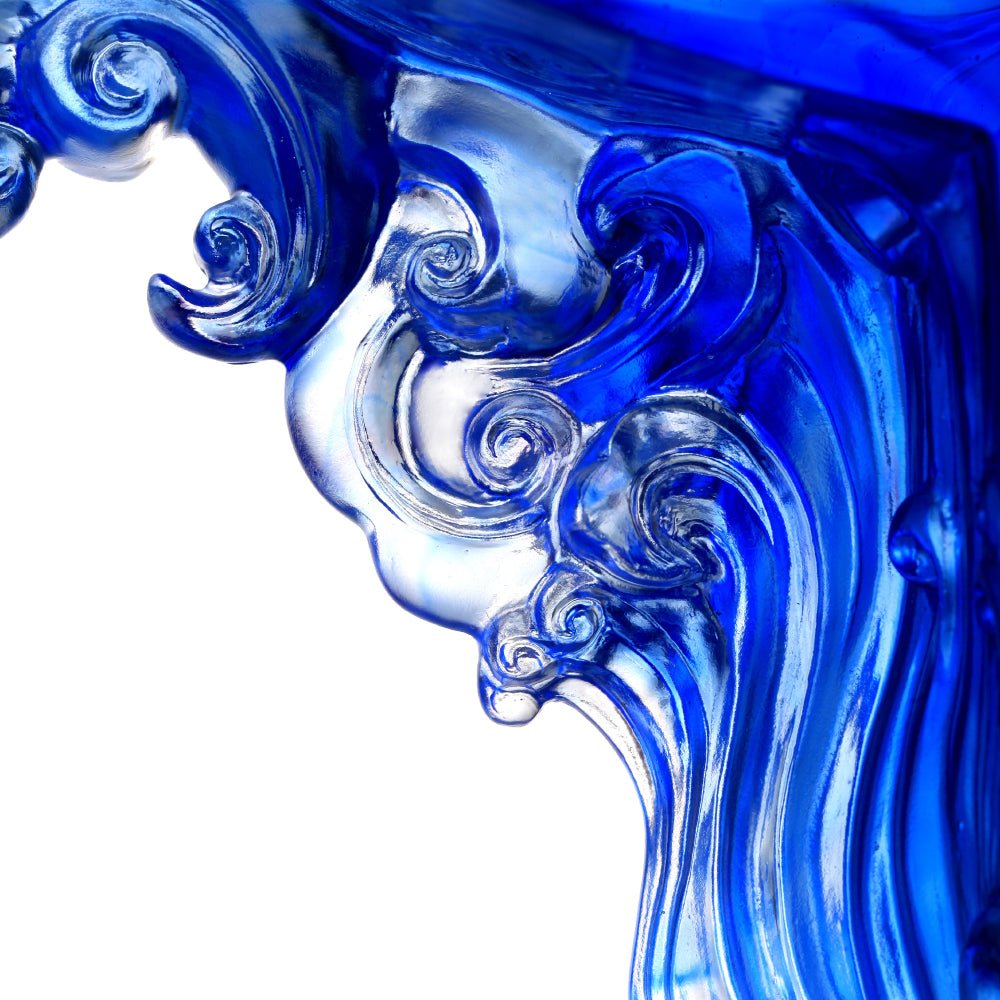 Mildness with Firmness -Ding of Dance to Inspire Brilliance (Crystal Chinese Vessel) - LIULI Crystal Art