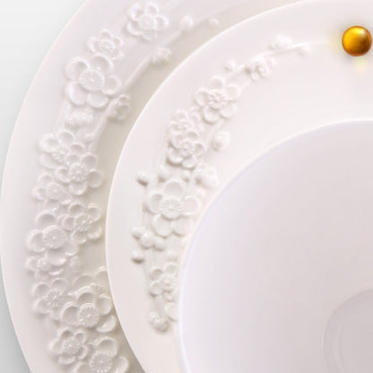 '-- Delete -- Seeking Plum, Bone China Tableware Fine Dinning Set (Set of 5) - LIULI Crystal Art