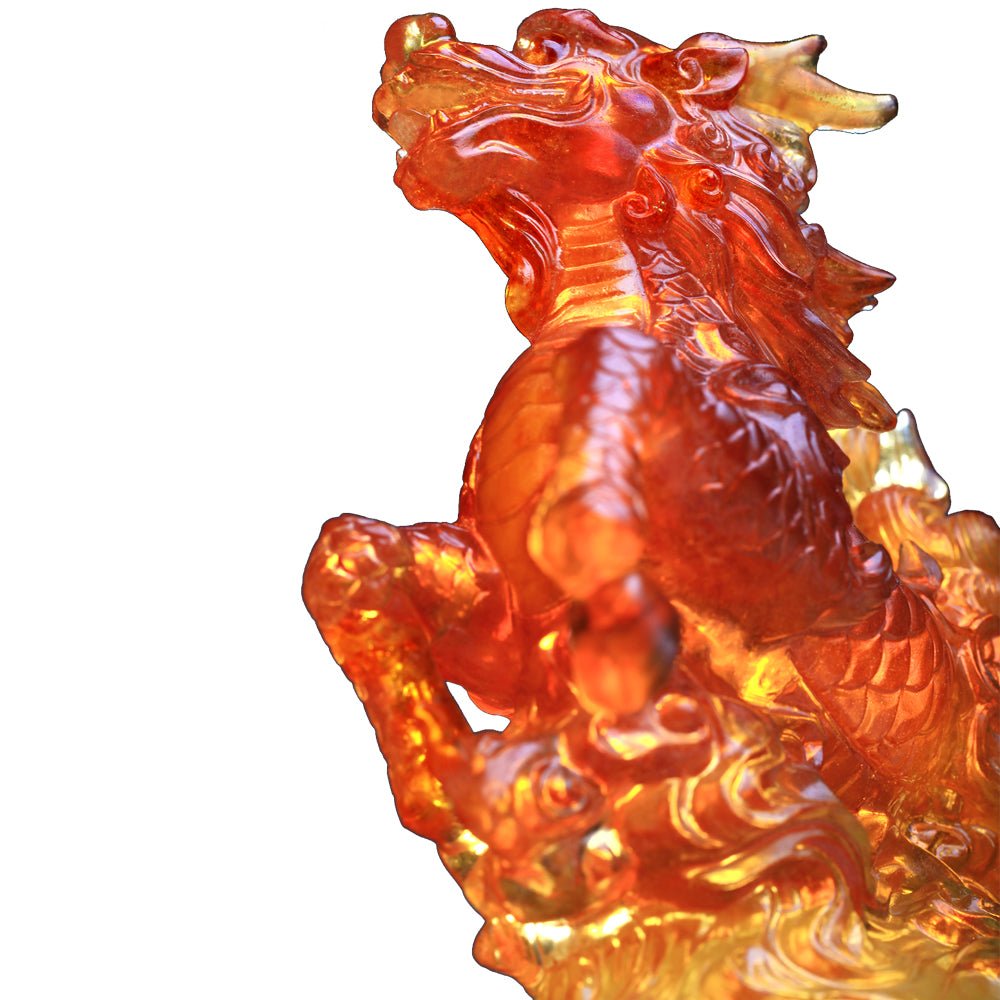 Benevolence of the Qilin (Guardian, Qilin of the Center) - LIULI Crystal Art