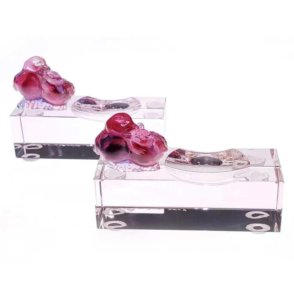 Murmurings of Secrets - Chopsticks Stand (Set of 2) - LIULI Crystal Art