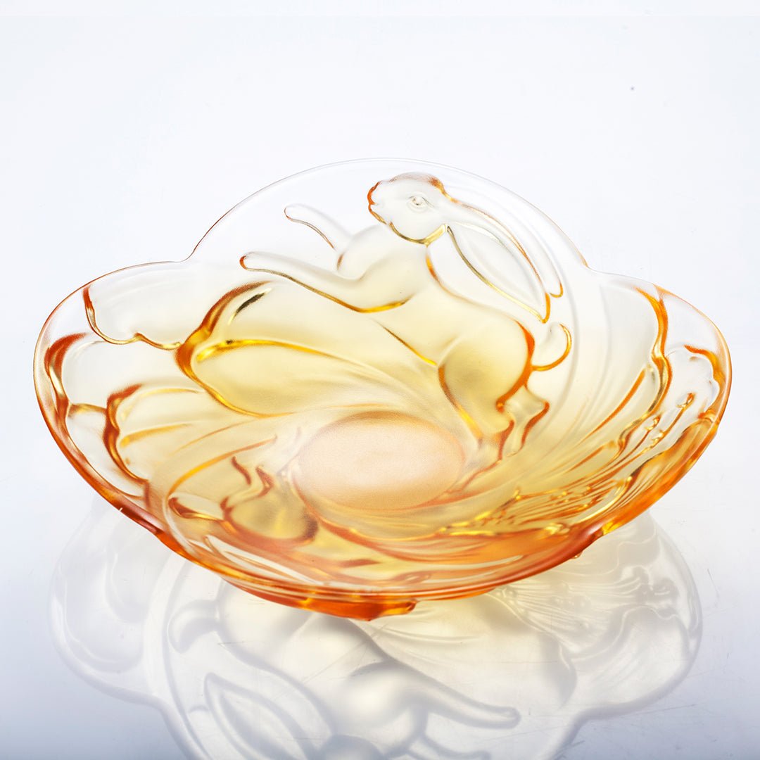 Ruyi Rabbit Dish, LIULI LIVING Tableware, Amber