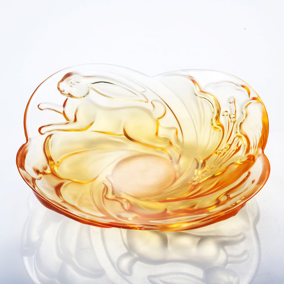 Ruyi Rabbit Dish, LIULI LIVING Tableware, Amber