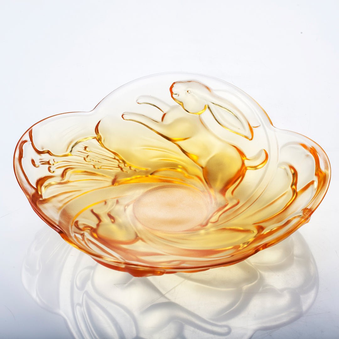 Ruyi Rabbit Dish, LIULI LIVING Tableware, Amber