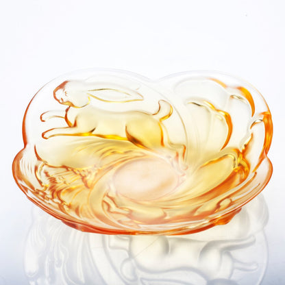 Ruyi Rabbit Dish, LIULI LIVING Tableware, Amber