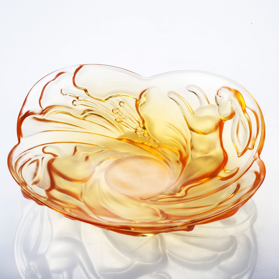 Ruyi Rabbit Dish, LIULI LIVING Tableware, Amber