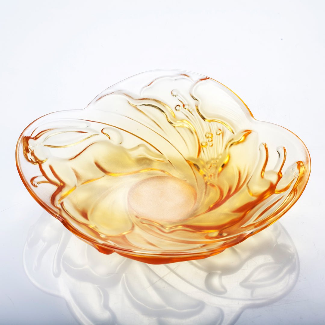 Ruyi Rabbit Dish, LIULI LIVING Tableware, Amber