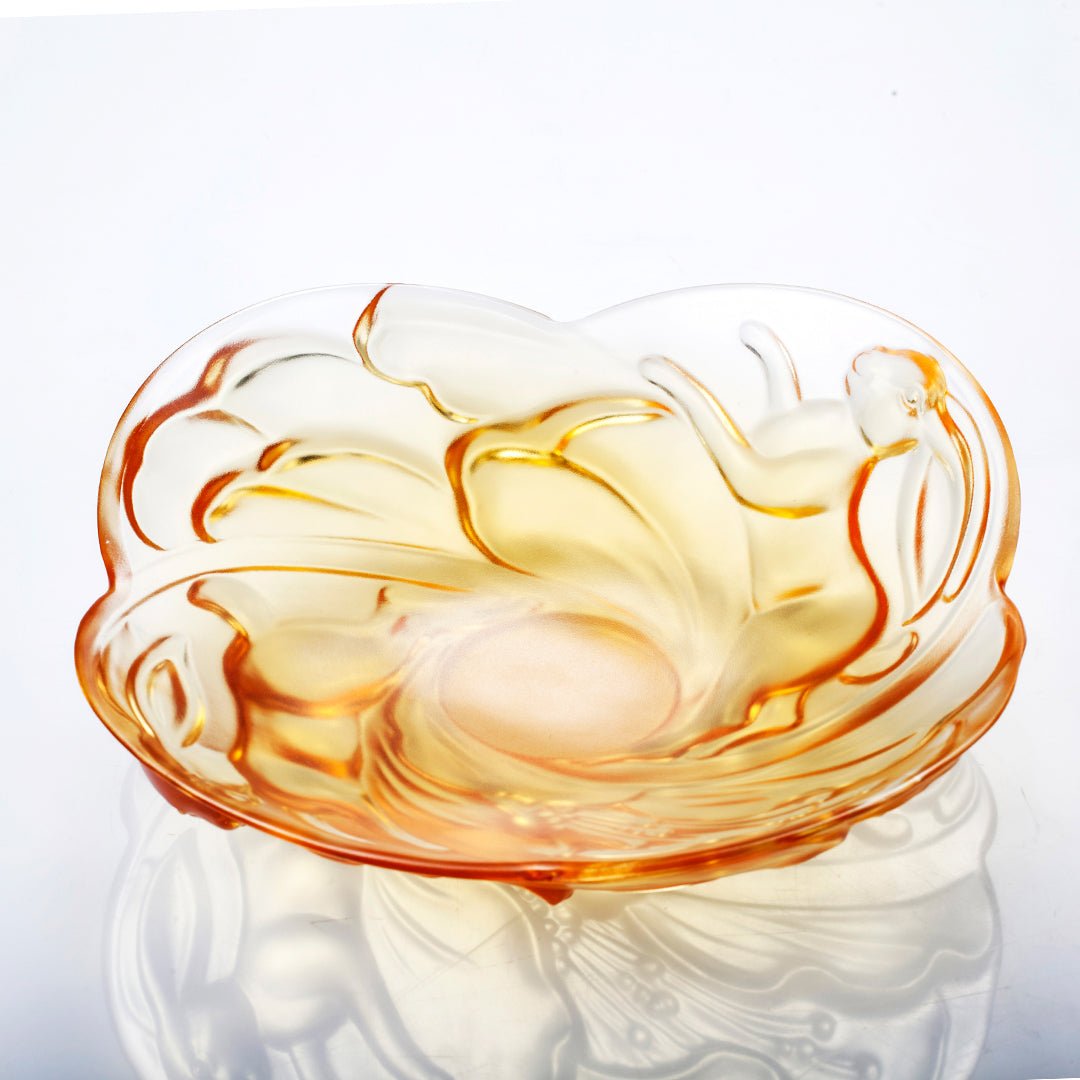 Ruyi Rabbit Dish, LIULI LIVING Tableware, Amber