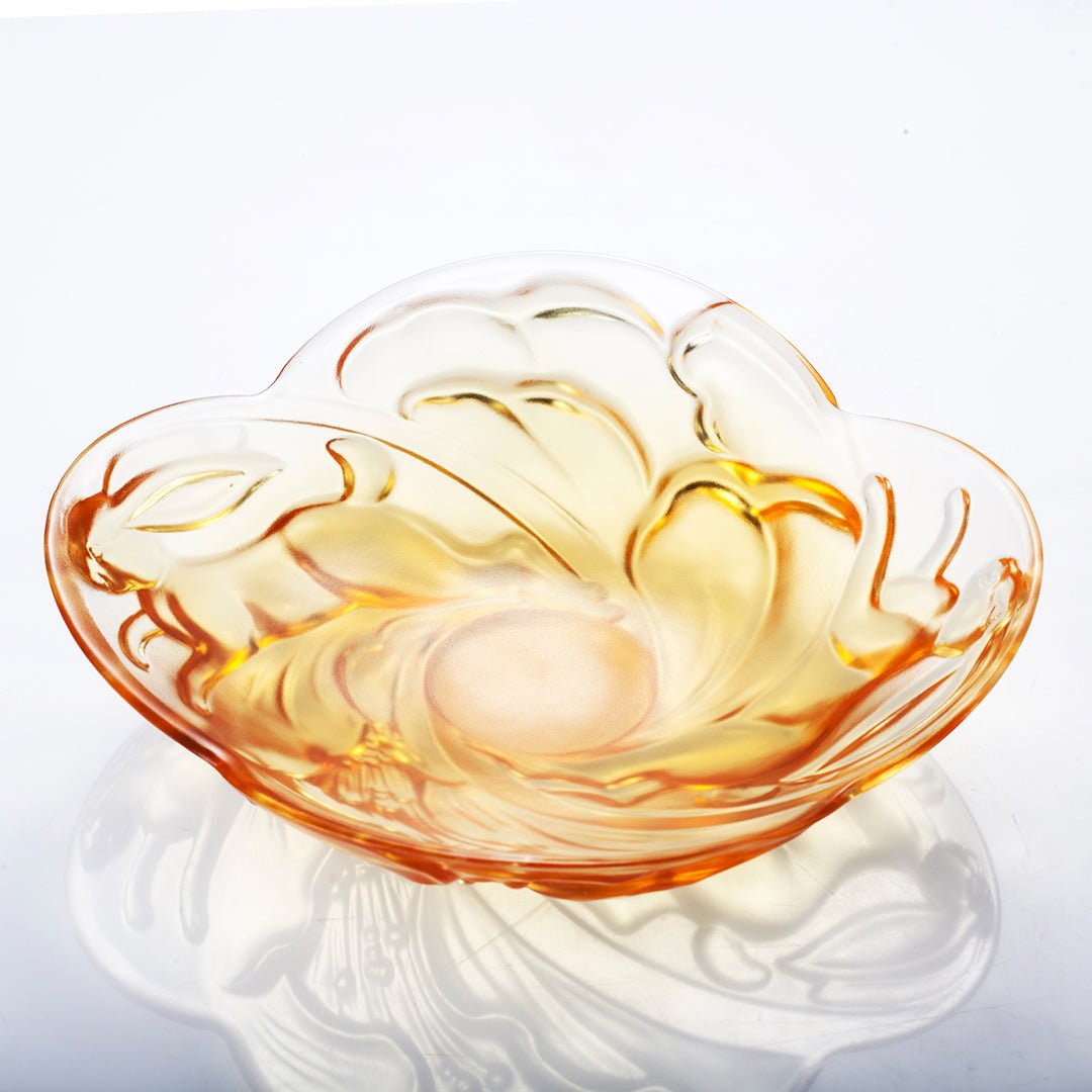 Ruyi Rabbit Dish, LIULI LIVING Tableware, Amber