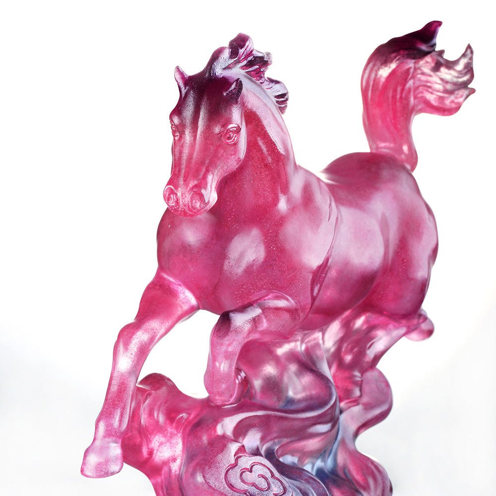The Vast Sky (Invincible) - Crystal Horse Figurine - LIULI Crystal Art