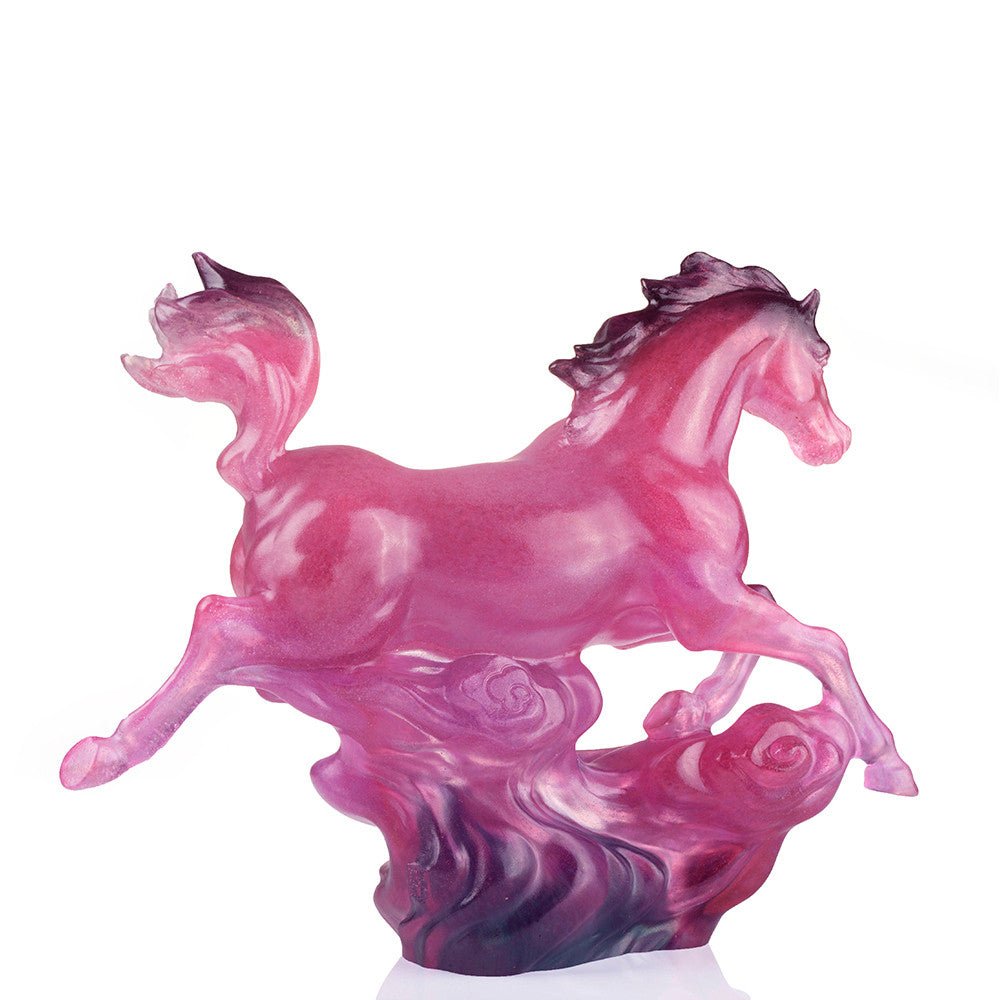 The Vast Sky (Invincible) - Crystal Horse Figurine - LIULI Crystal Art