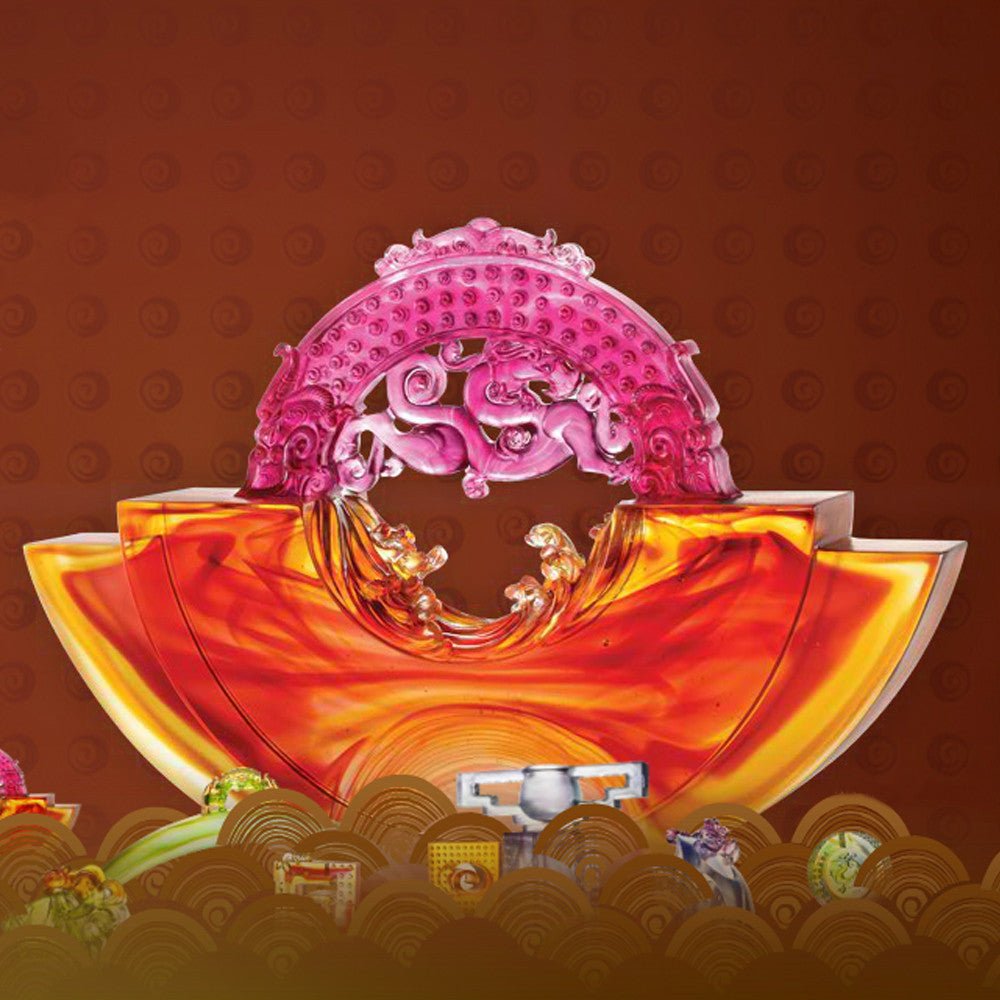 '-- DELETED -- Ubiquitous Brilliance of the Dragon (Harmony) - Mythical Creature (Collector's Edition) - LIULI Crystal Art