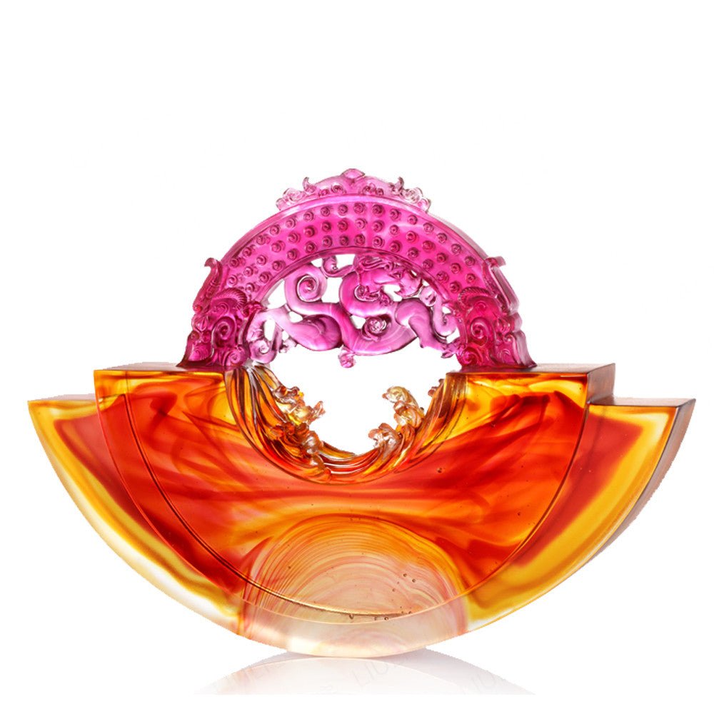 '-- DELETED -- Ubiquitous Brilliance of the Dragon (Harmony) - Mythical Creature (Collector's Edition) - LIULI Crystal Art