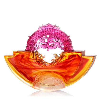 '-- DELETED -- Ubiquitous Brilliance of the Dragon (Harmony) - Mythical Creature (Collector's Edition) - LIULI Crystal Art