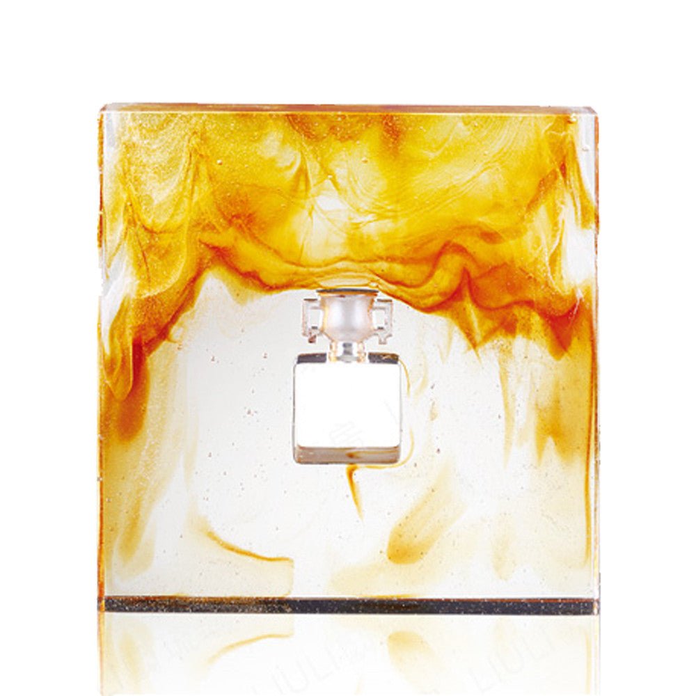 Window of Opportunity and Clarity (Harmony & Peace) - Vessel, Chinese Ding - LIULI Crystal Art